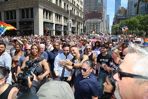 The candidate of the moment at the 2025 Pride March
