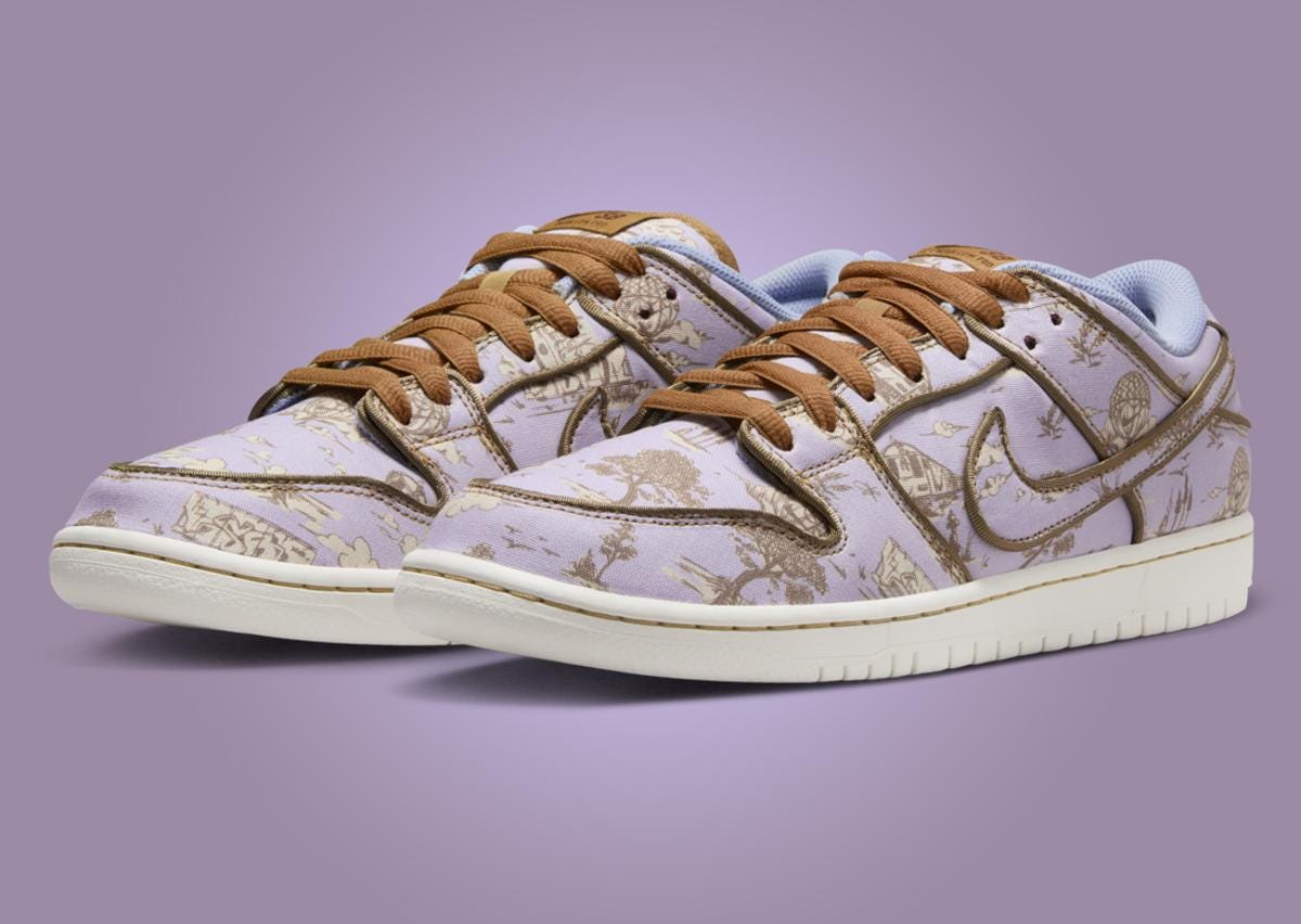 The Nike SB Dunk Low Premium Pastoral Print Releases April 2024