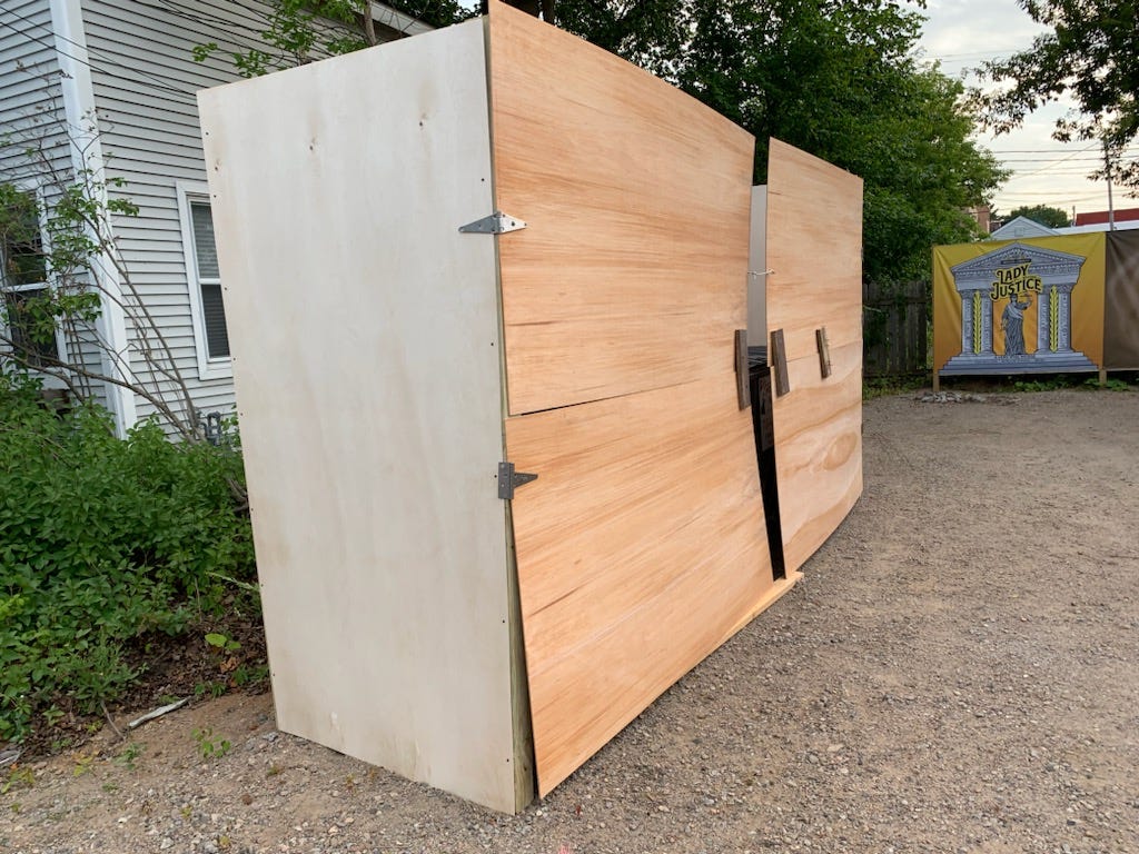 Minocqua Brewing Company dumpster
