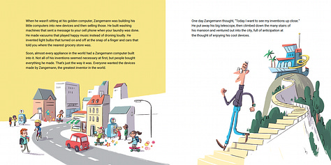 Scenes from Ada and Zangemann: a Tale of Software, Skateboards and Raspberry Ice Cream by Matthias Kirschner