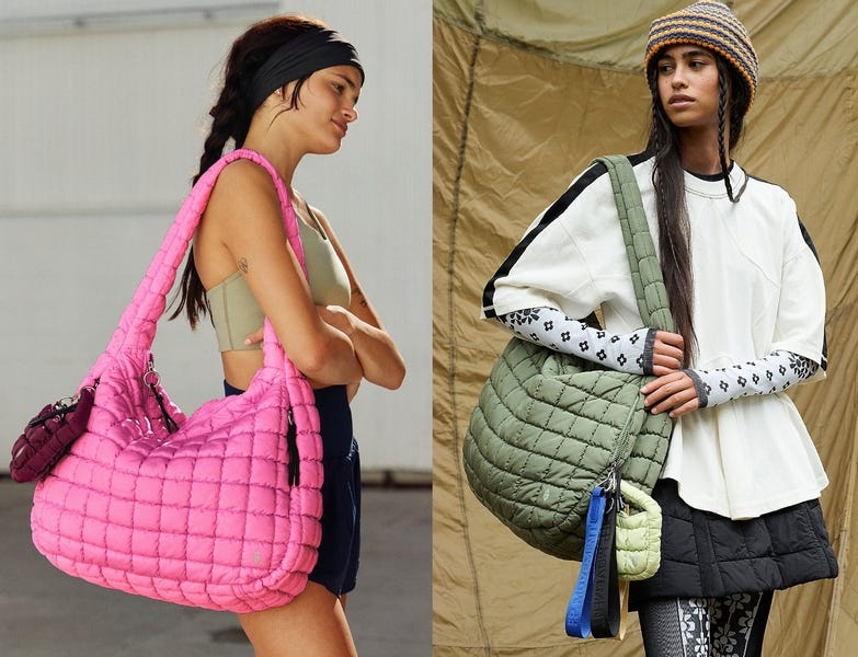 GETERUUV Hobo Bag For Women – Studded Crossbody Shoulder Bag, Faux Leather Bucket Purse, 11" X 10"