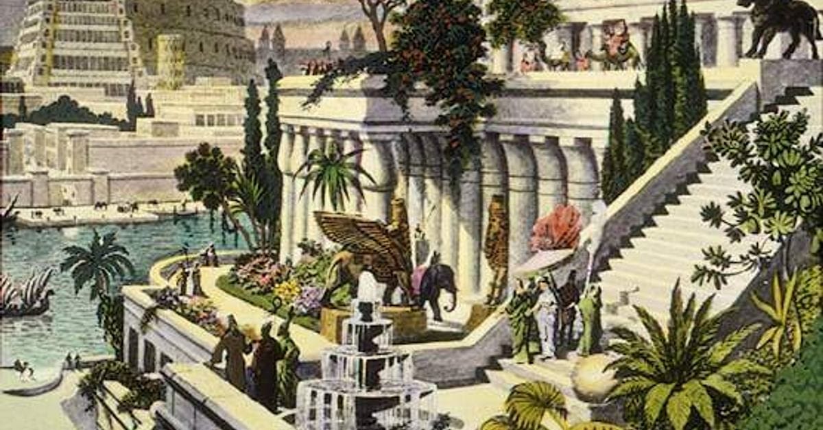 Hanging Gardens of Babylon (Illustration) - World History Encyclopedia