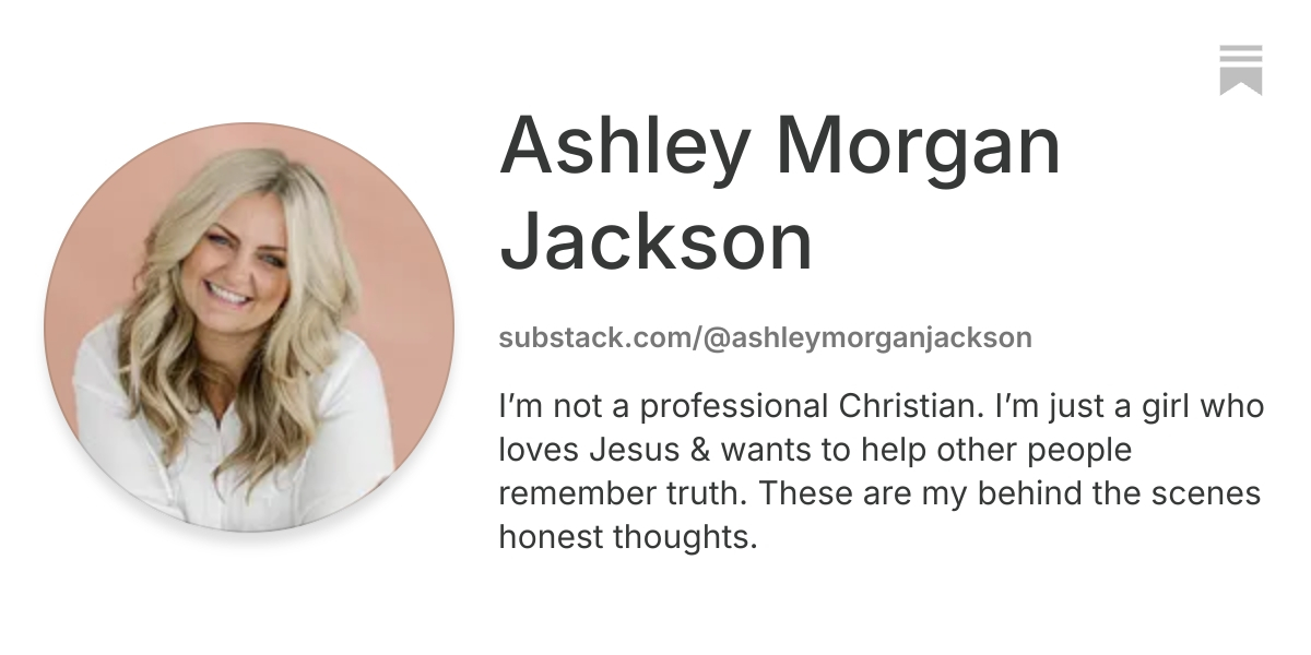 Ashley Morgan Jackson | Substack
