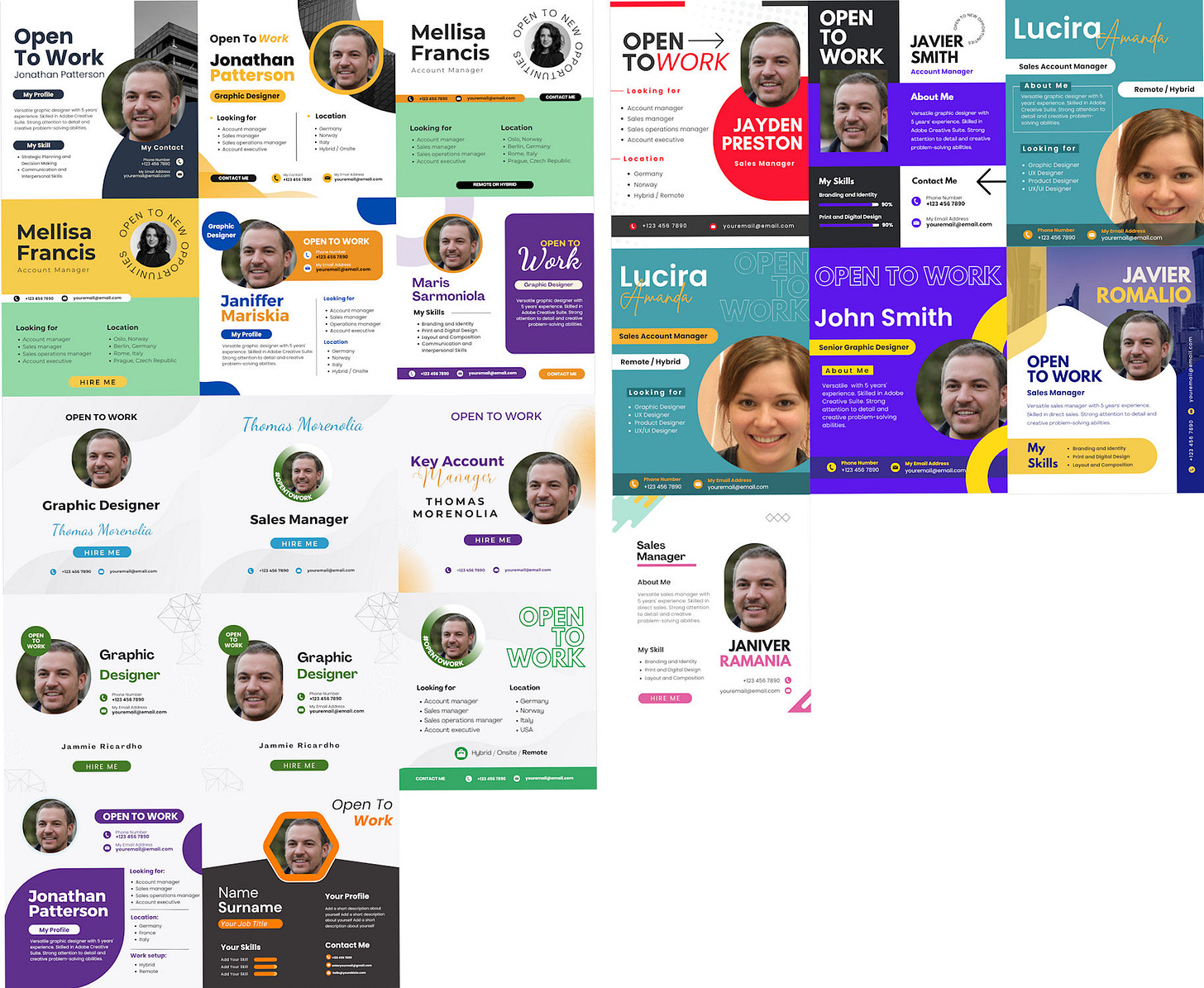 LinkedIn Open To Work Banners