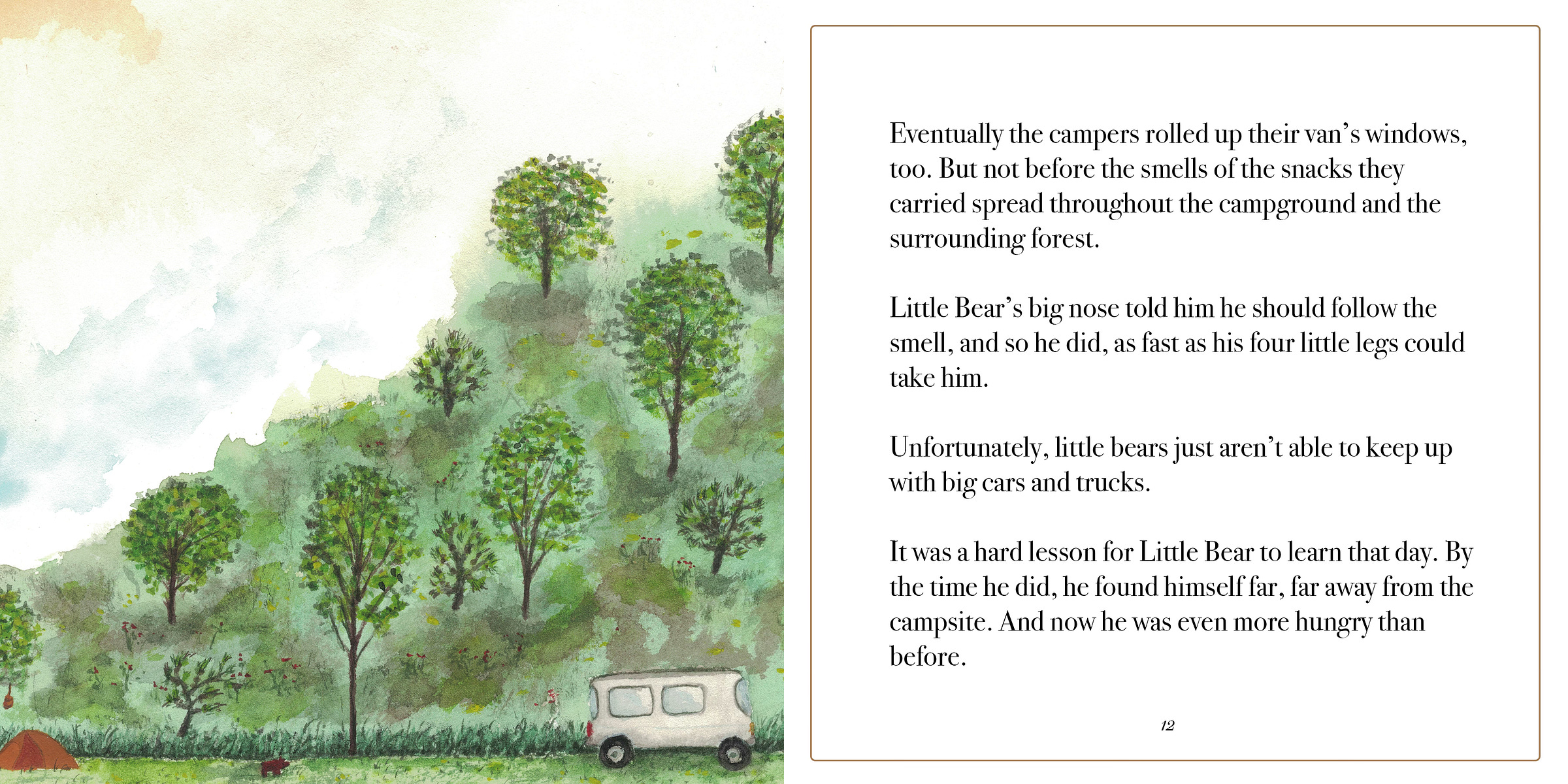 The campers flee Little Bear