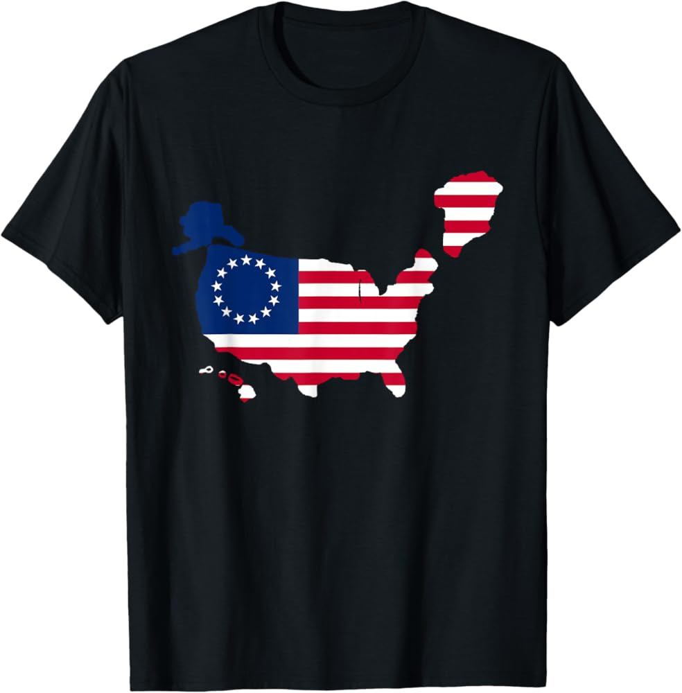 NRCC Greenland US 51st State President Trump Betsy Ross Flag T-Shirt