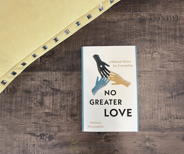 book cover No Greater Love a BIblical vision for friendship introducing the book review