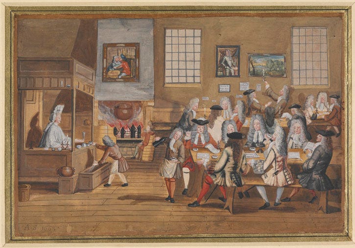 Lloyd's Traces Its Roots to a London Coffee House—What Were These London  Coffee Houses? | Property Insurance Coverage Law Blog