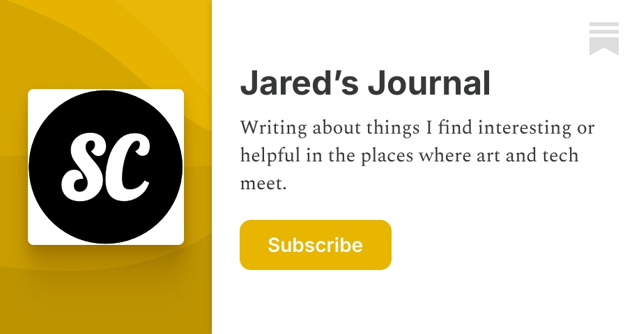 Substack Journal Idea Jared’s Journal | Substack