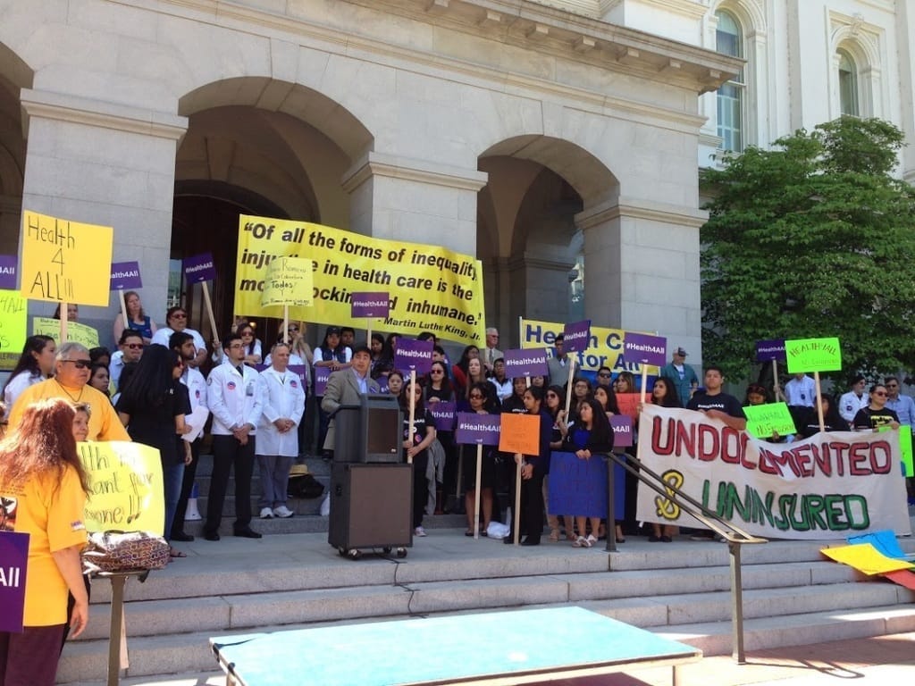 On April 13th, 2015, CaHPSA at UCSD members joined other health equity supporters in the AllCare Alliance and Health4All Coalition in Sacramento to lobby California legislatures to support Senator Ricardo Lara's SB-4 Bill. On April 13th, 2015, CaHPSA at UCSD members joined other health equity supporters in the AllCare Alliance and Health4All Coalition in Sacramento to lobby California legislatures to support Senator Ricardo Lara's SB-4 Bill.
