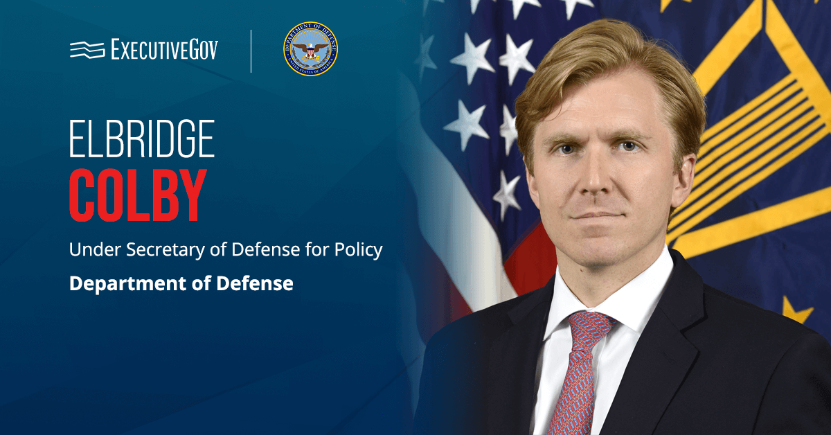 Elbridge Colby Confirmed as DOD Under Secretary for Policy