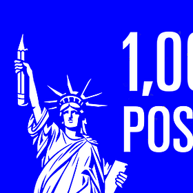 THANK YOU: 1000 posts 