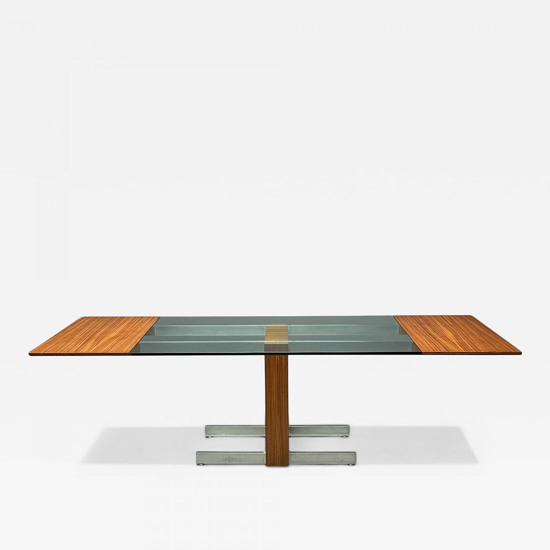 Vladimir Kagan, Mid-Century Modern, Dining Table, Zebrawood, Glass, USA, 1967