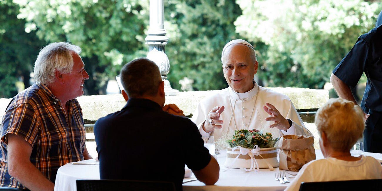 Pope Leo Calls for a “Church of the Poor" That "Tears Down Walls" — Shares Mass and Meal with the Homeless and Refugees