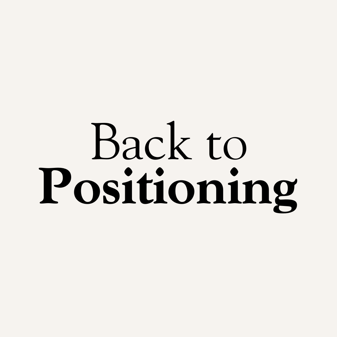 Back to Positioning