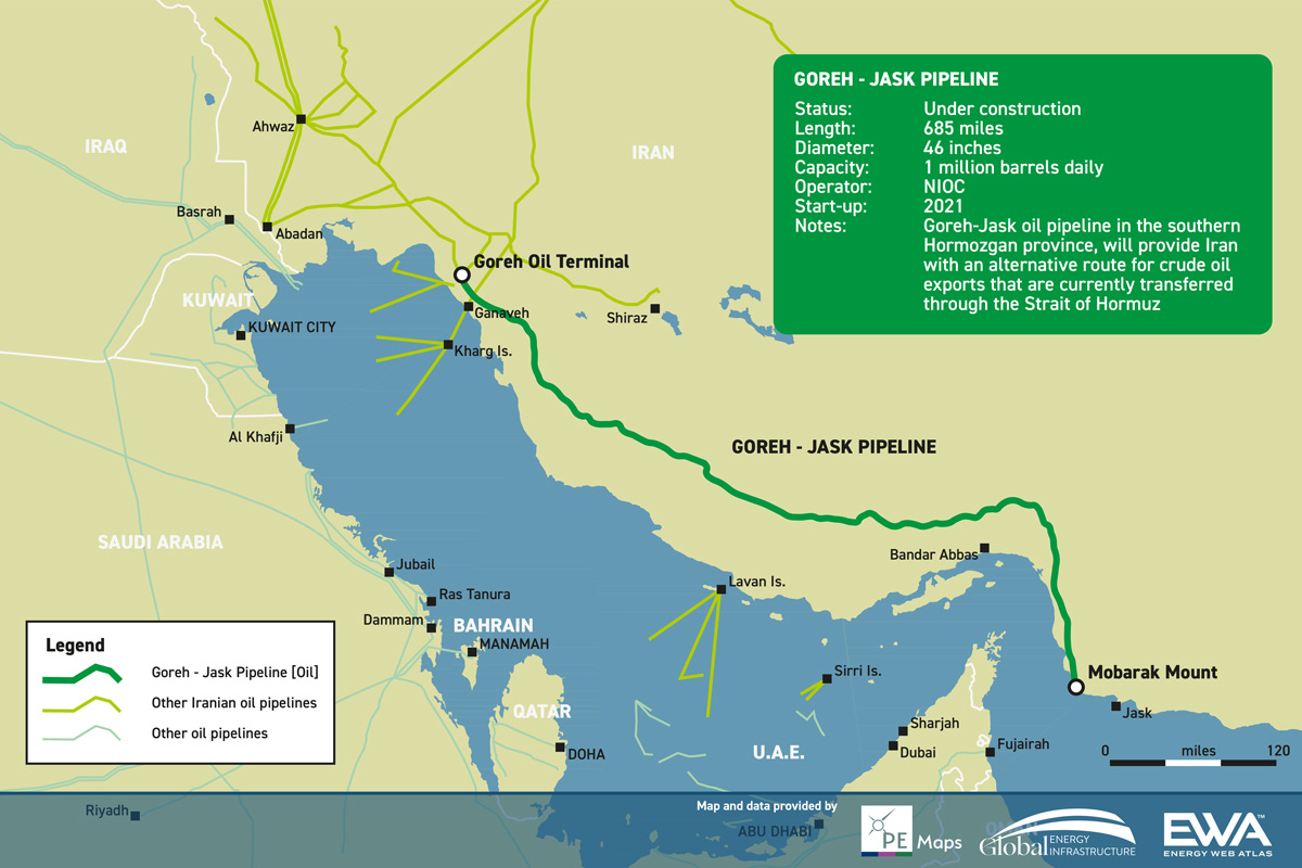 Iran opens new oil export pipeline bypassing Strait of Hormuz