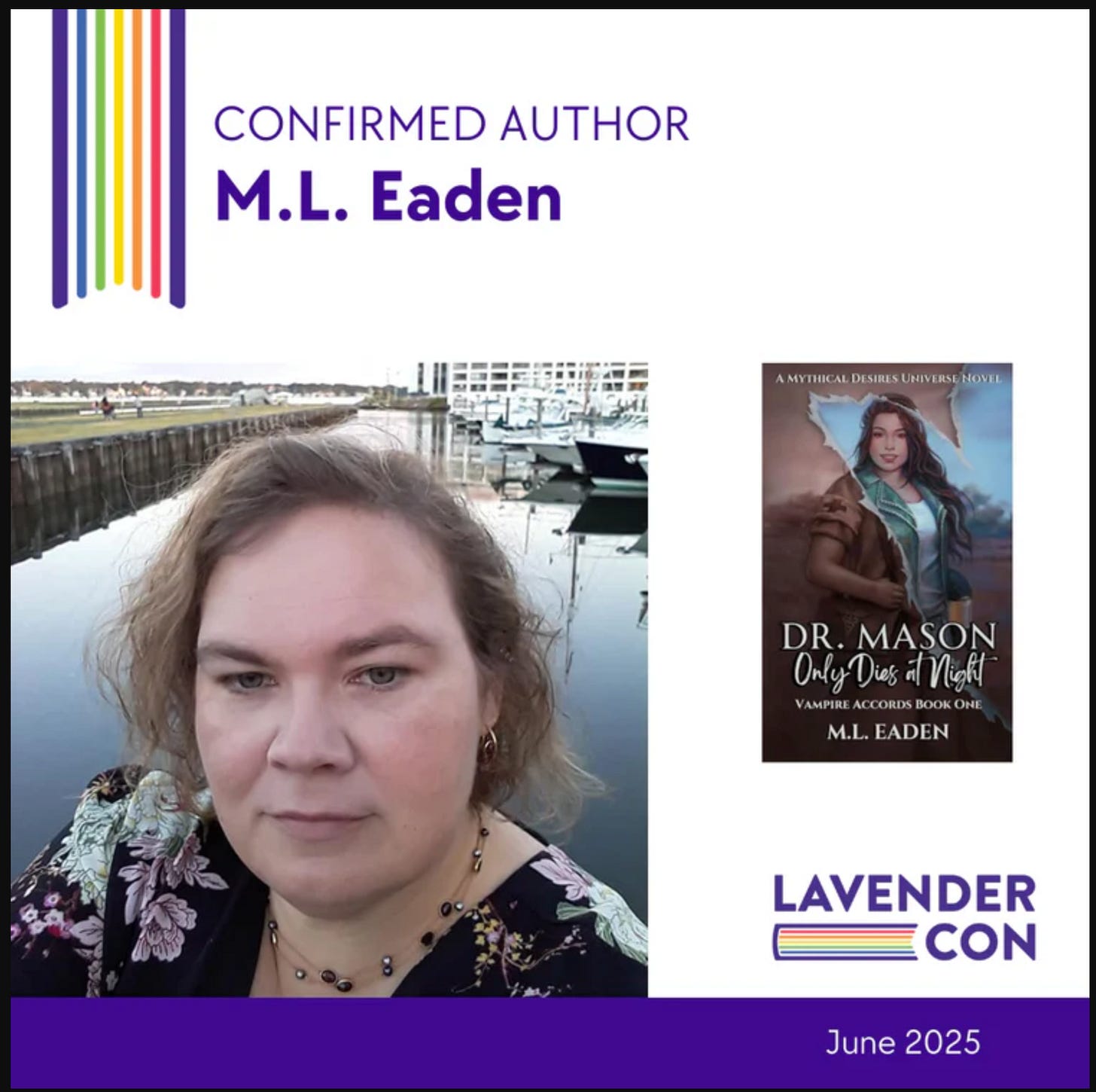 LavenderCon Confirmed Author M.L. Eaden