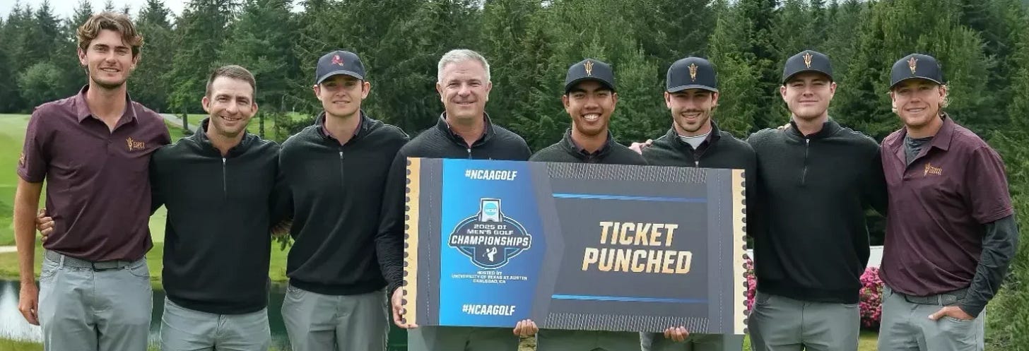 Sun Devil Men's Golf Heading to NCAA Championship After Solid Regional