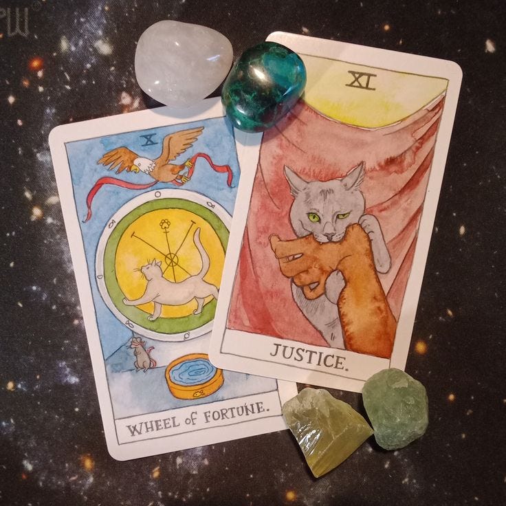 A Message From the Universe ~ YOU Did It! Cat Tarot Cards
