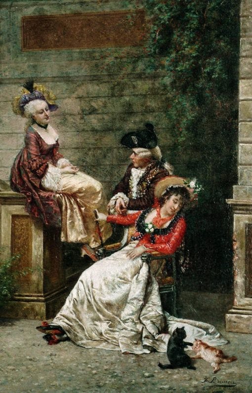 A playful distraction | Francois Brunery | Oil Painting