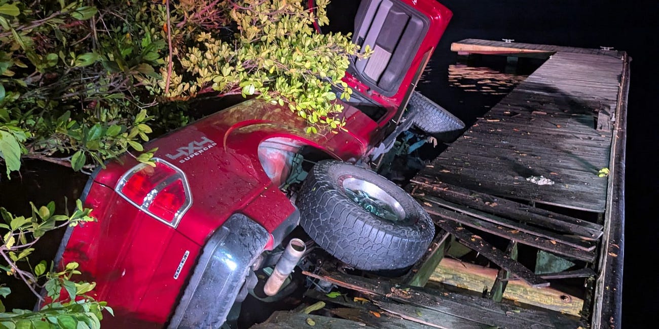 Pickup Truck Found Submerged at SR-64 Boat Ramp, Driver Hospitalized