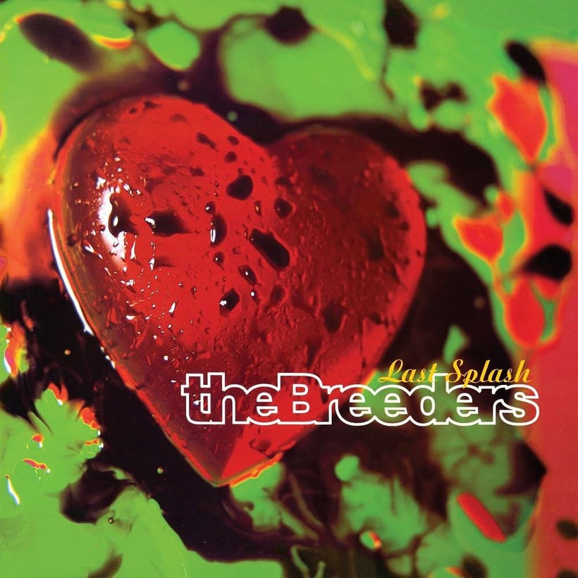 The cover for The Breeders' album Last Splash features a glass gem in the shape of a cartoon heart