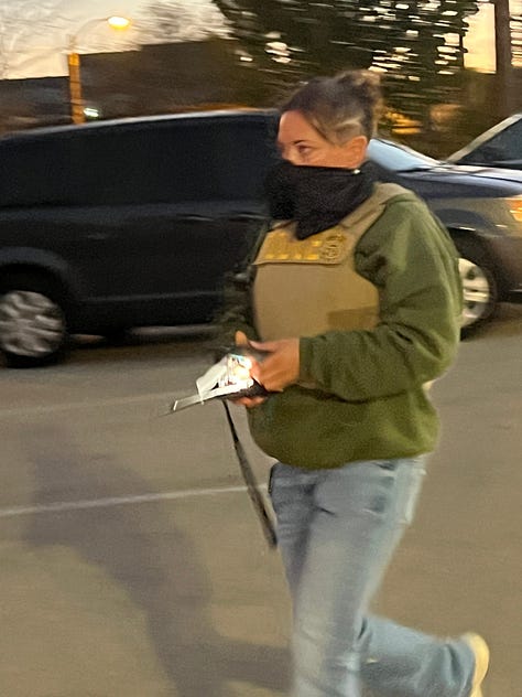 Photo gallery of ICE agents attempting to stage a raid in Milwaukee Oct. 29, 2025.