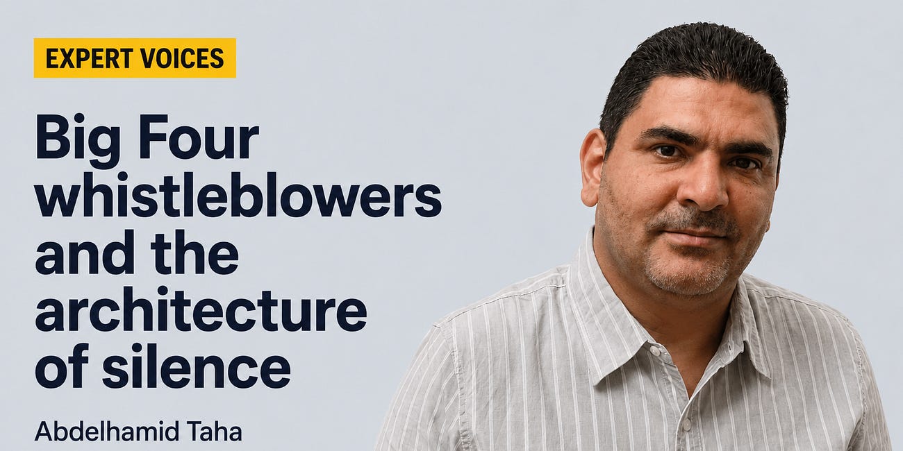 Big Four whistleblowers and the architecture of silence