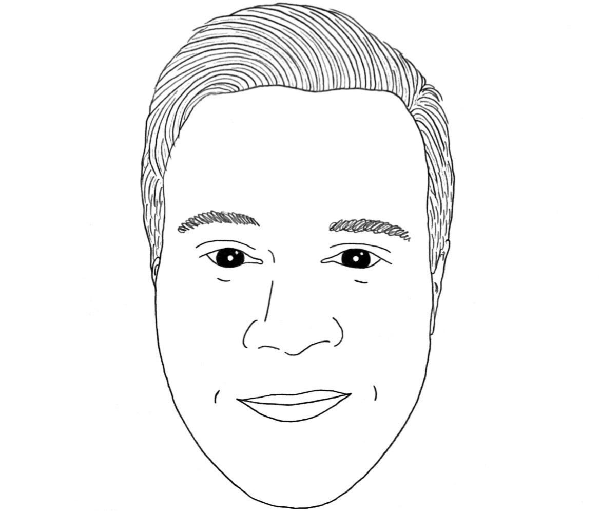 Hand-drawn portrait illustration of TSCML contributor Wes Fox Hand-drawn portrait illustration of TSCML contributor Wes Fox