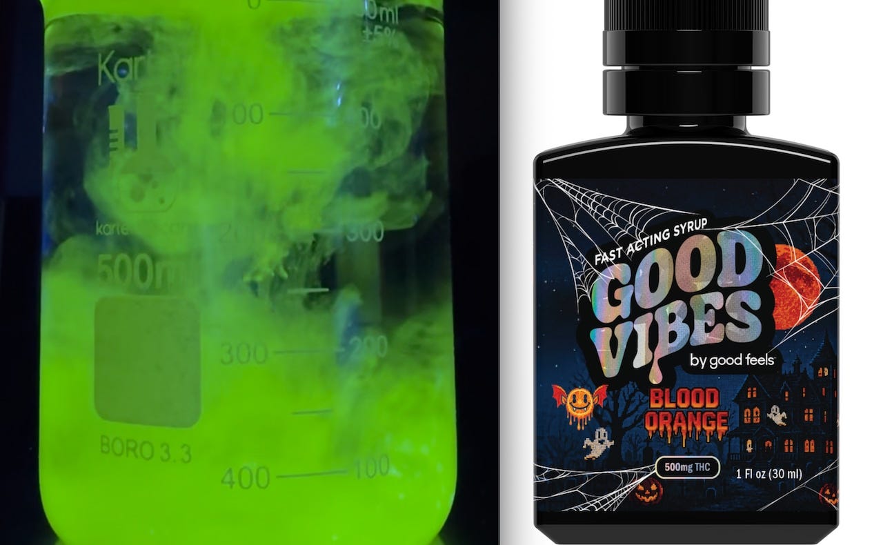 Glow-in-the-dark cannabis syrup launches for Halloween 2025