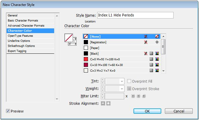 Advanced Live Index Features in InDesign