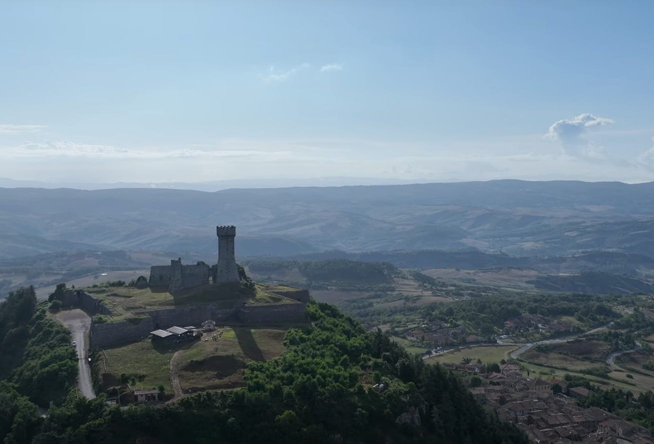 La toscane vue du ciel.