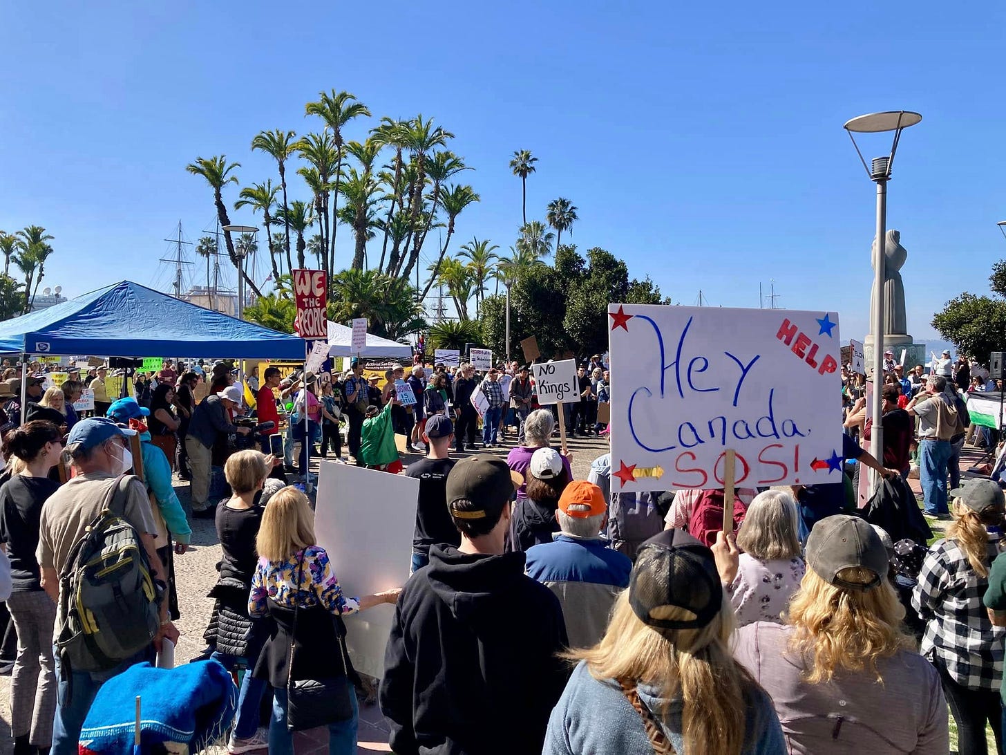 Attendees at Waterfront Park anti-Trump protest Attendees at Waterfront Park anti-Trump protest