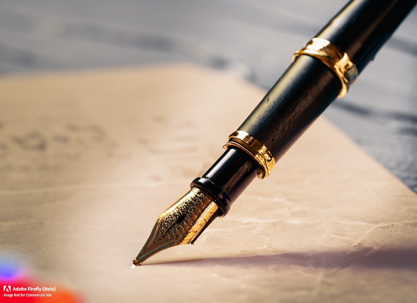 The Pen Ran Dry- AI Image by Robert Metivier with Adobe Firefly beta