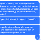 Colaboraciones en Substack vs Con gente de fuera