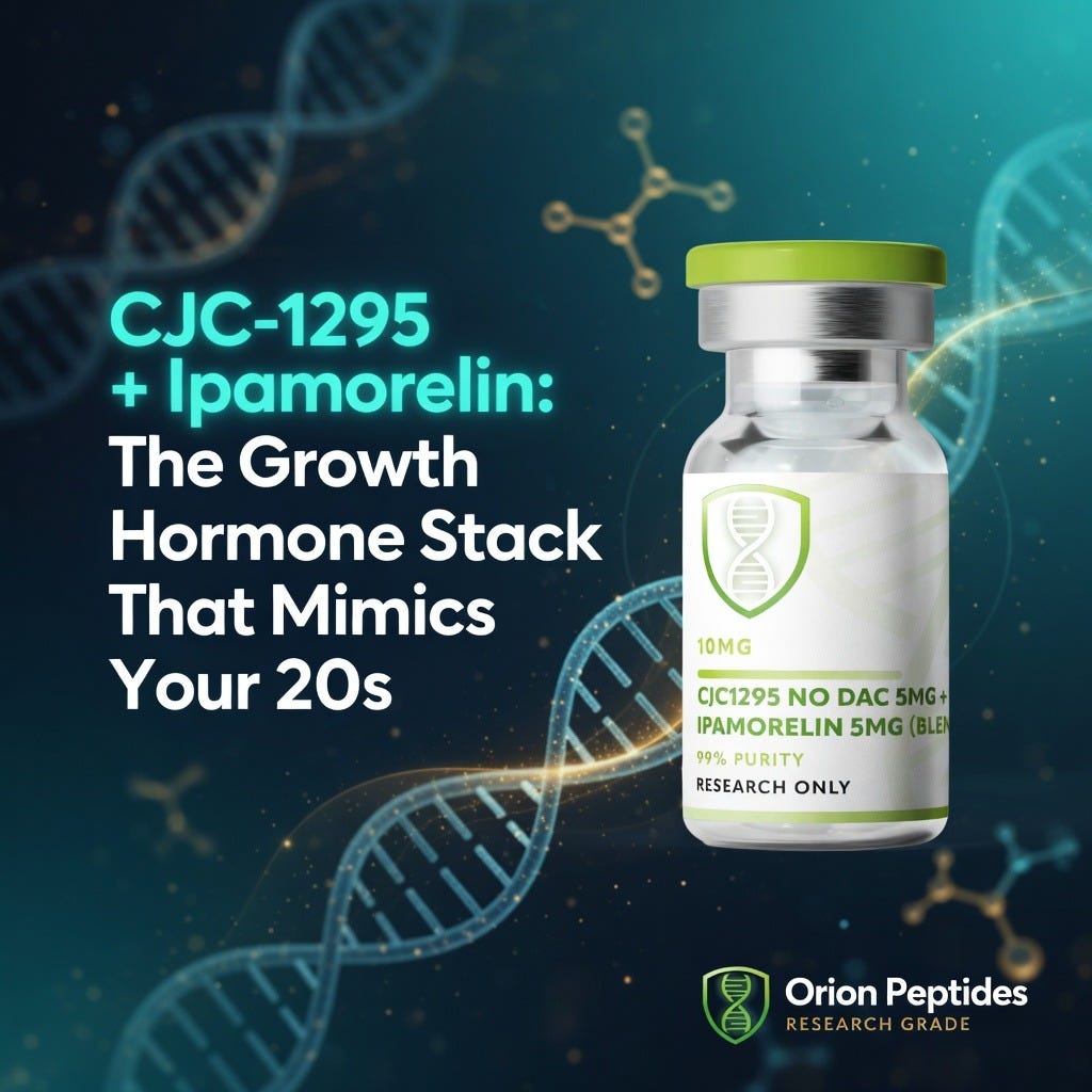 CJC-1295 + Ipamorelin: The Growth Hormone Stack That Mimics Your 20s