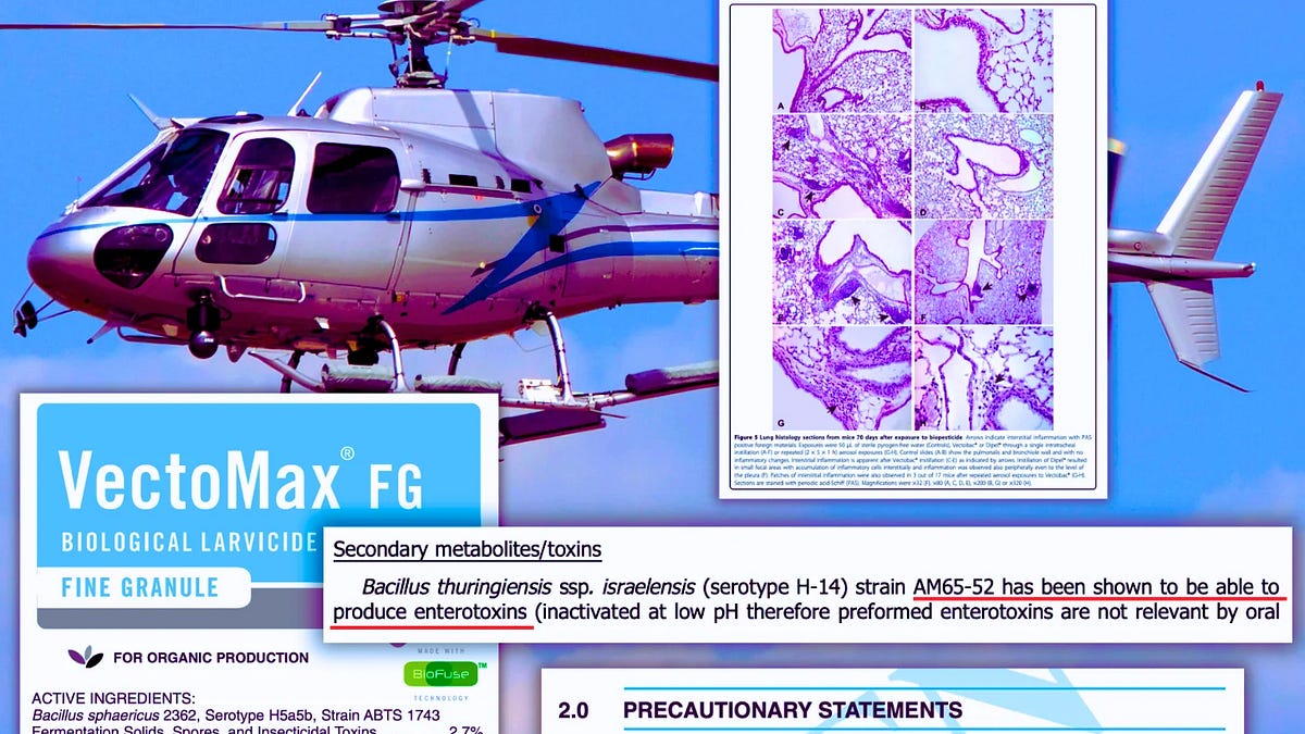 San Diego Drops Enterotoxin-Producing Bacterial Spores and Insecticidal Toxins From Helicopters Despite Inhalation Warnings and Past Unannounced Release
