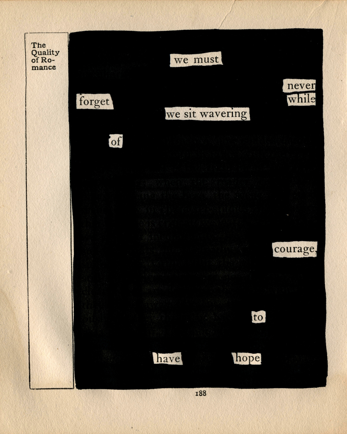 blackout poetry by Tyler Knott Gregson blackout poetry by Tyler Knott Gregson