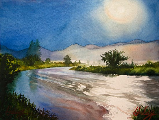 Watercolor by John Hulsey