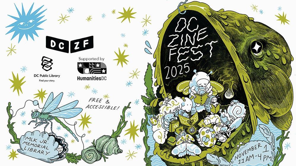 Promotional banner for DC Zinefest.