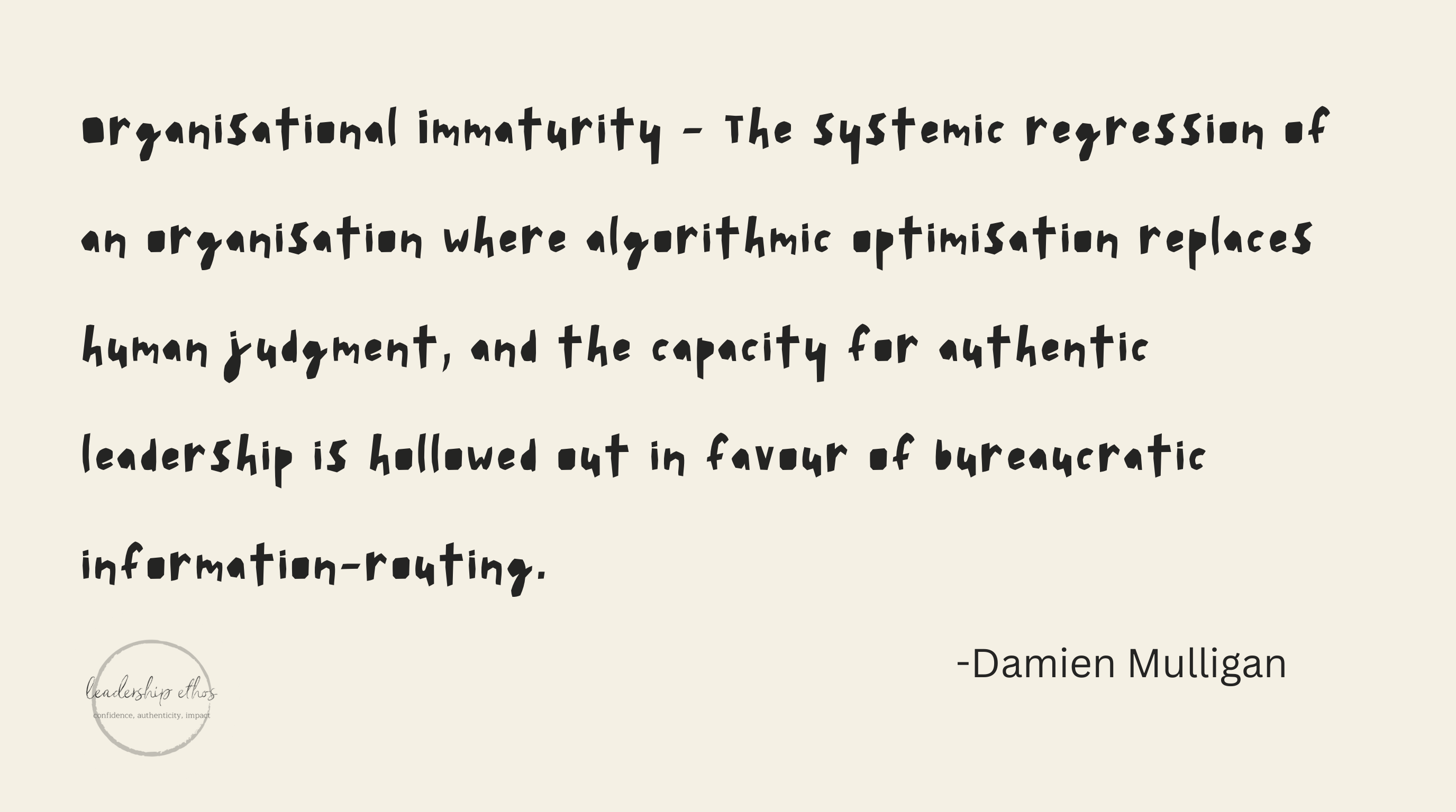 What is Organisational Immaturity?