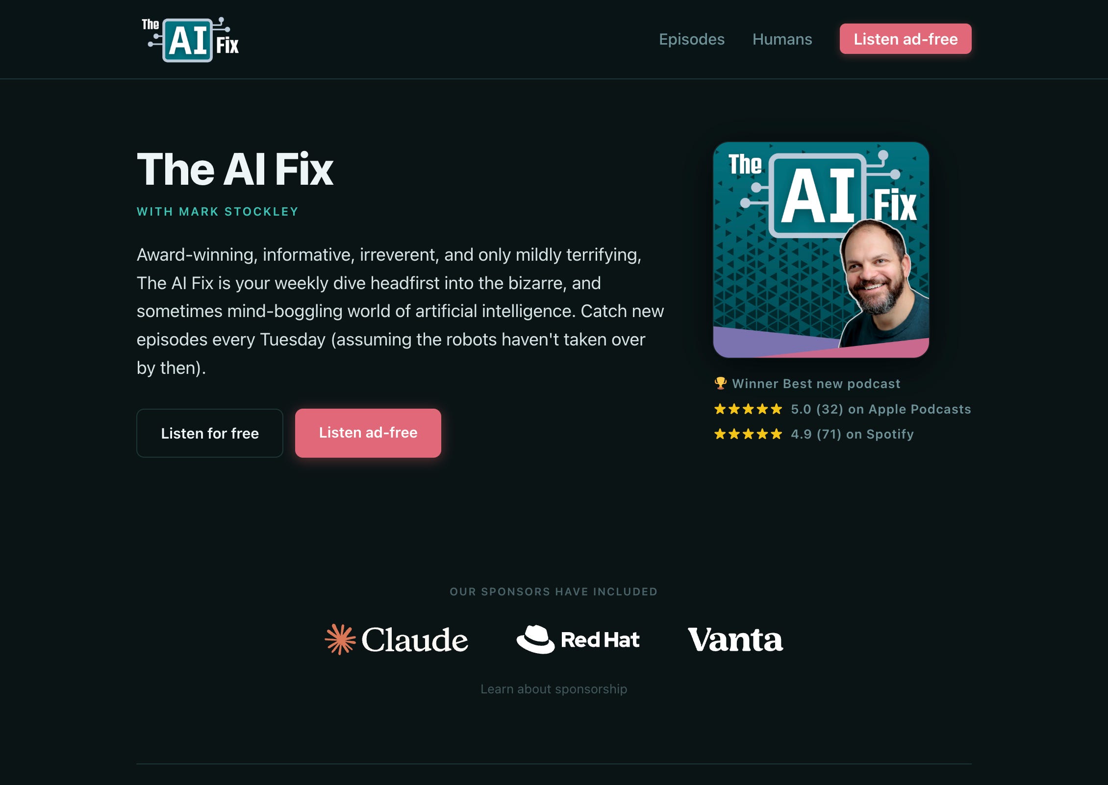 Preview image for I am on \"The AI Fix\" podcast