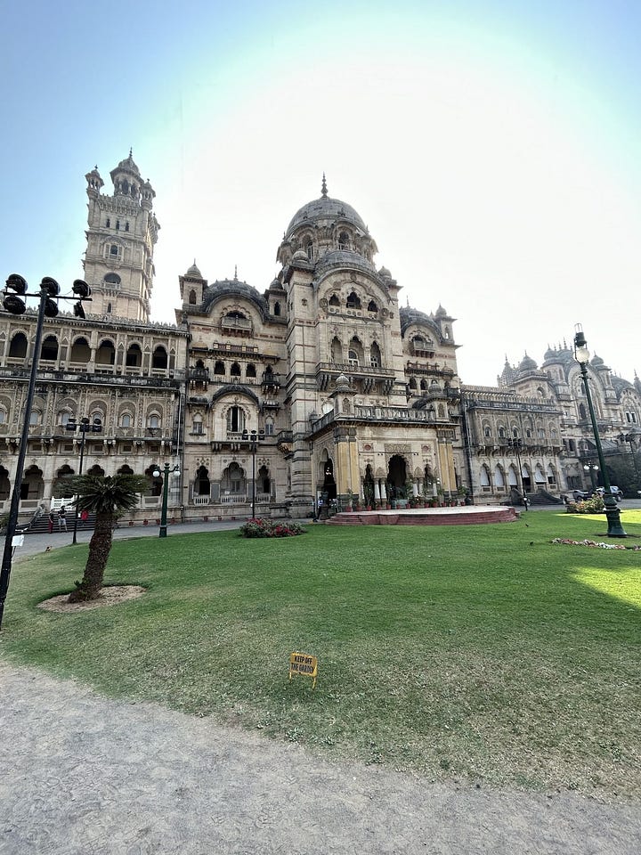Laxmi Vilas Palace in Baroda (Vadodara), a beautiful example of Indo-Saracenic architecture and the world’s largest private residence