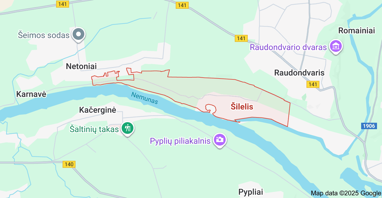 Map of Šilelis, Kaunas District Municipality, Lithuania