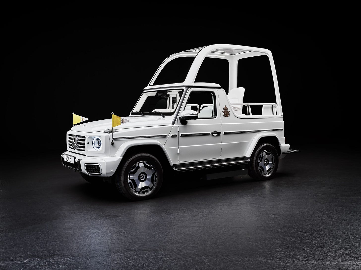 Holy G-Wagen! The Popemobile Goes Electric for 2025