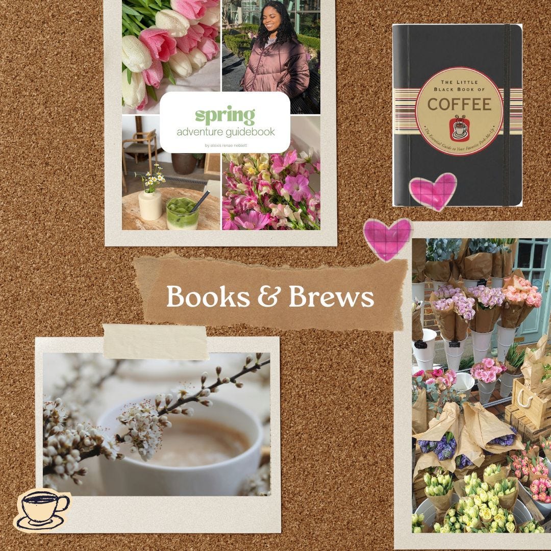 Community board with flowers and book covers