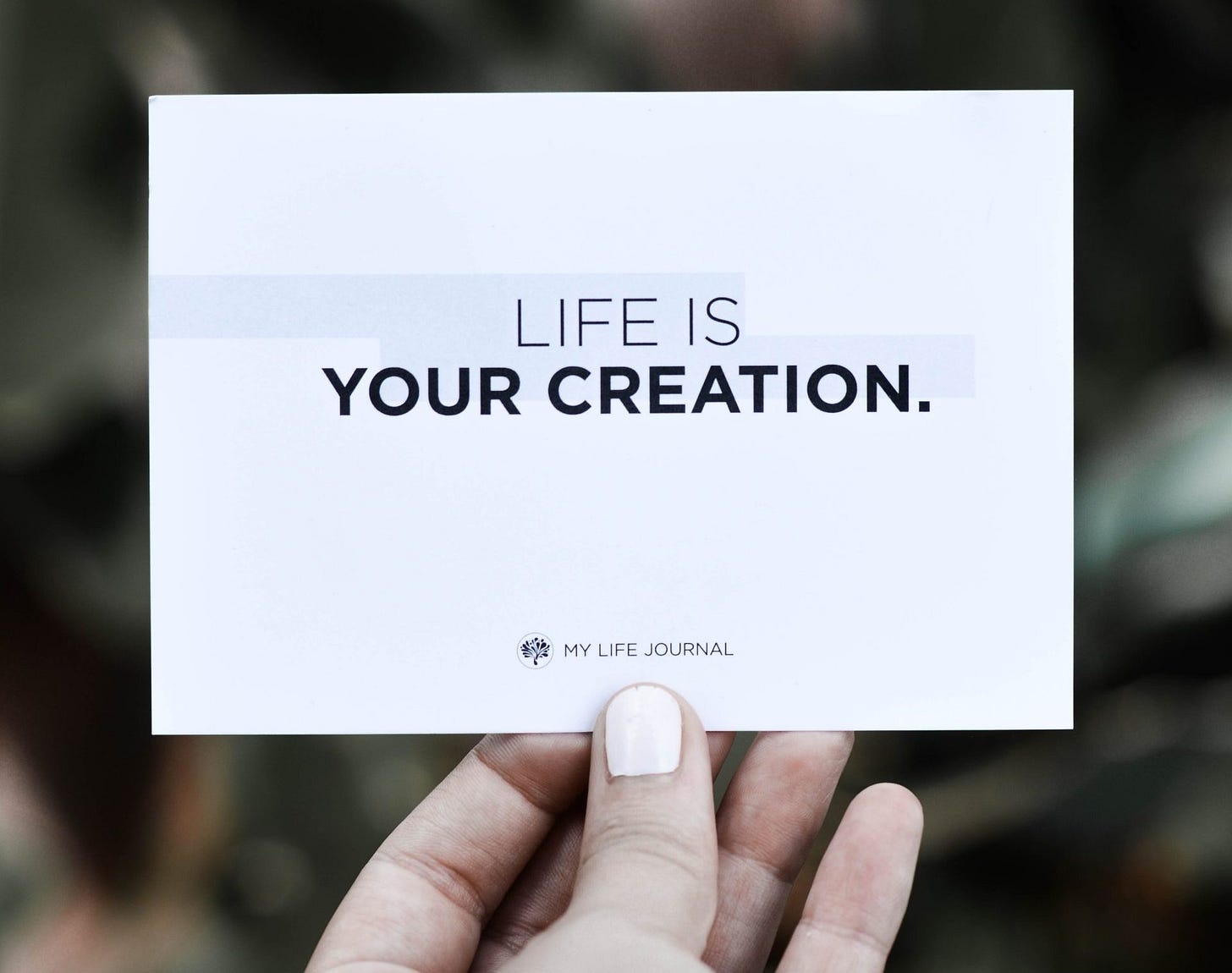 life is your creation card life is your creation card