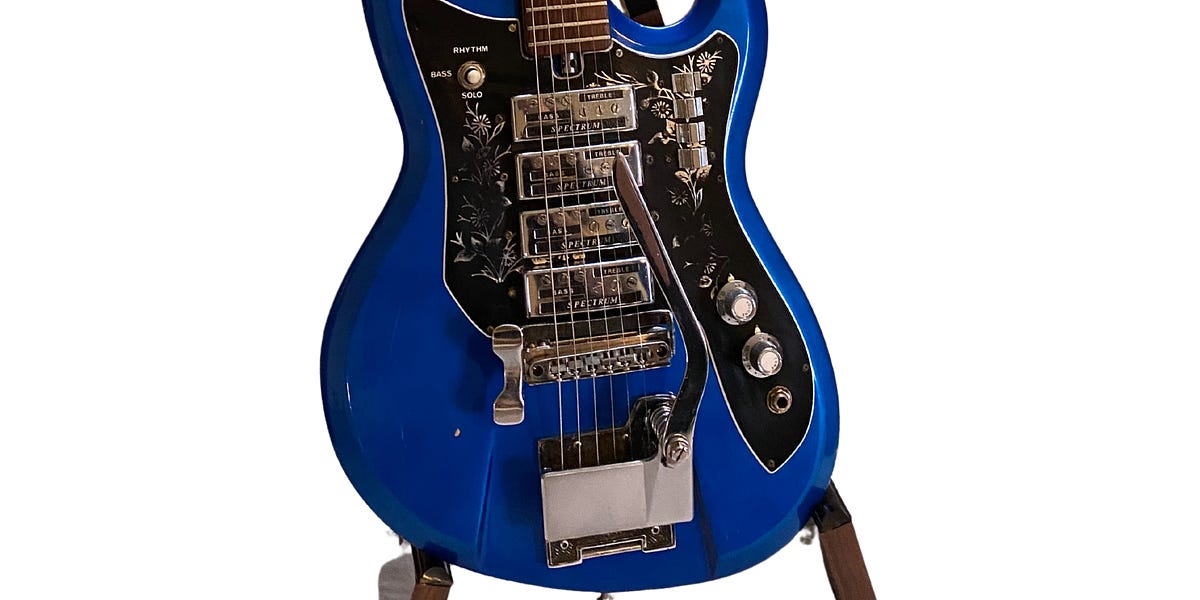 Teisco / Spectrum 4 ジャンク Teisco Spectrum 4 1967 Metallic Red Guitar For Sale Guitars West