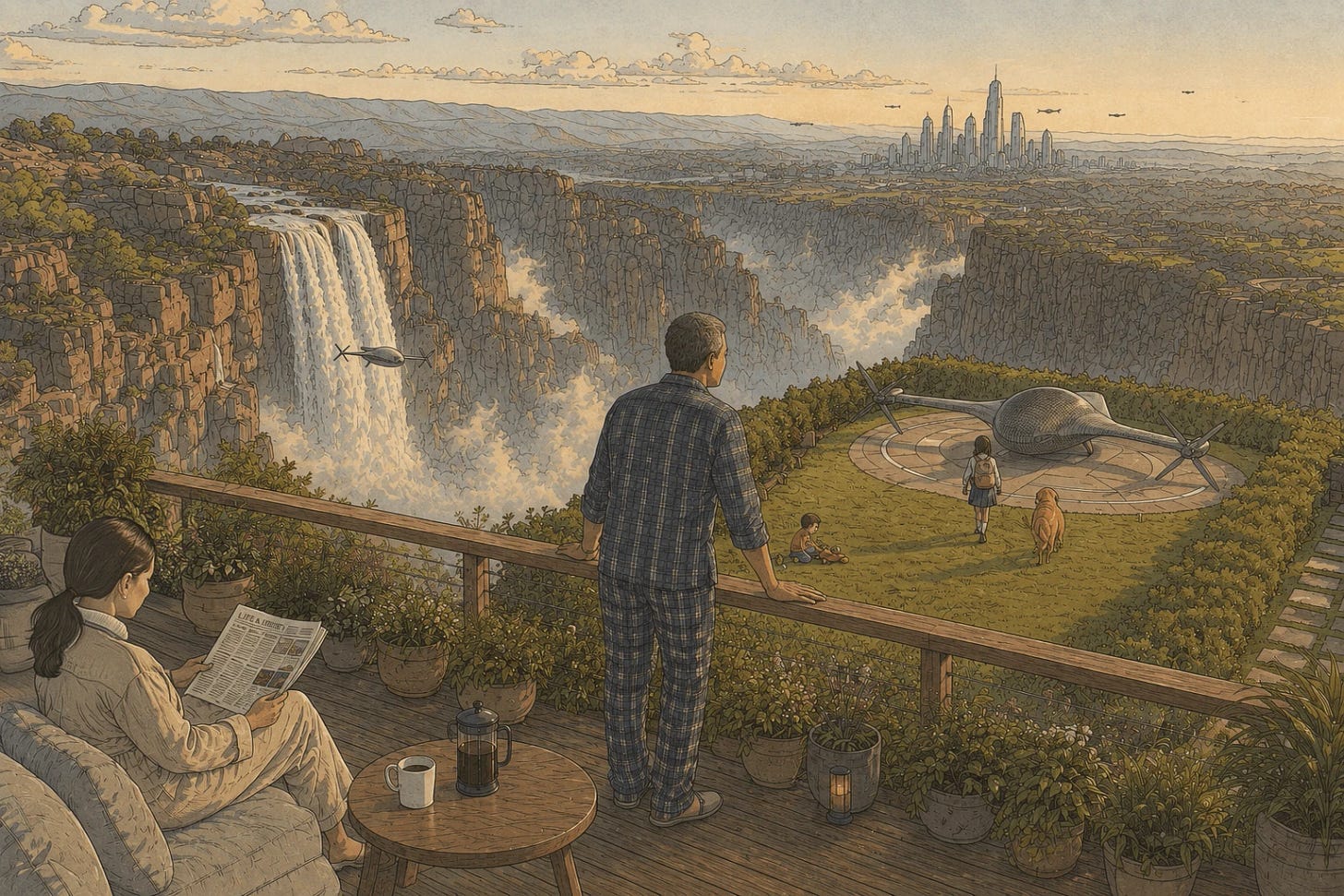 A world where you can now live in peace while being 15 minutes away from the city.