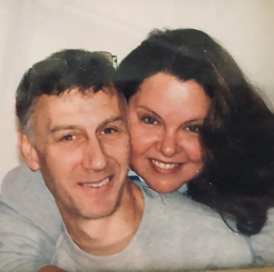 Billie Lookingbill (right) with her husband